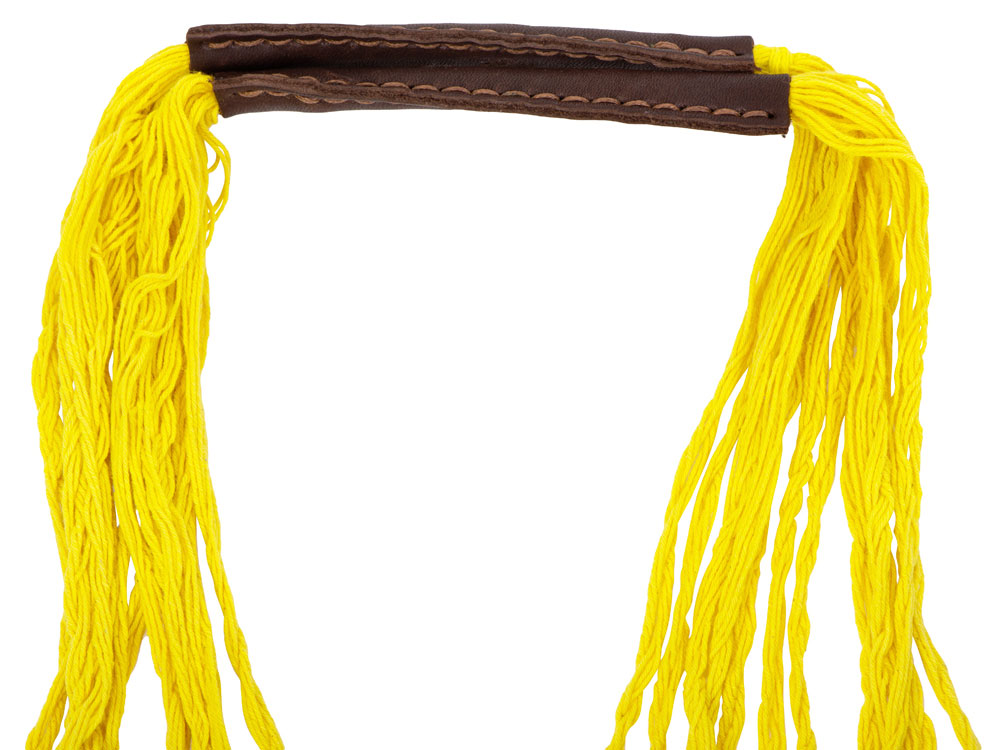 Авоська Dream L наплечная 25 литров с кожаными ручками, желтый — изображение 2