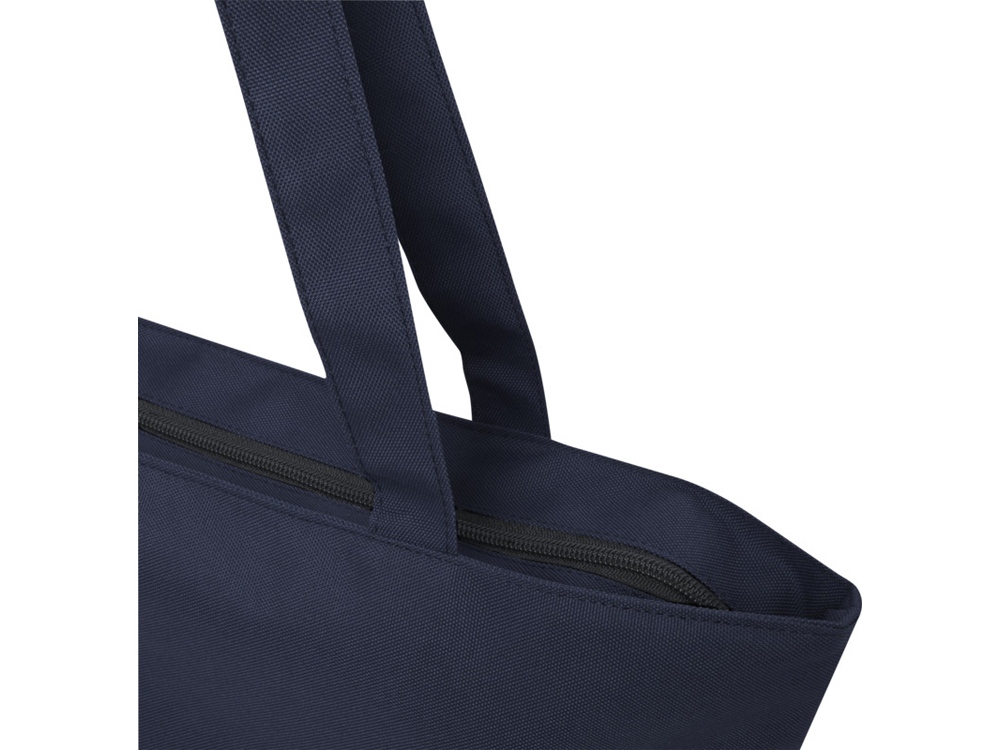 Panama эко-сумка на молнии из переработанных материалов по стандарту GRS объемом 20 л - Нейви — изображение 4
