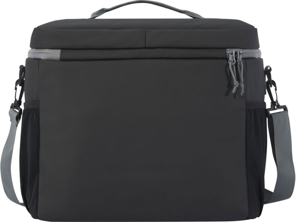 Водонепроницаемая сумка-холодильник Aqua на 20 банок, сплошной черный — изображение 3