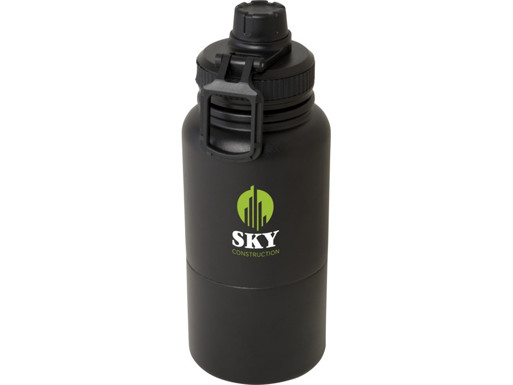 Dupeca бутылка-термос для воды из нержавеющей стали, сертифицированной по стандарту RCS, объемом 840 мл - Черный — изображение 6