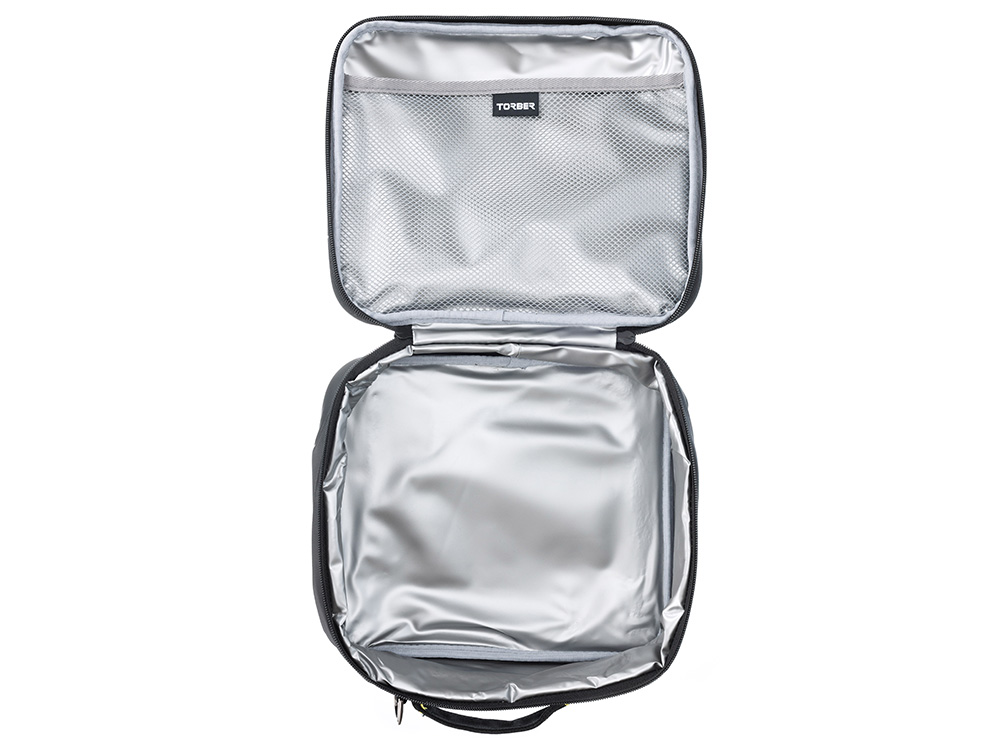 Термосумка для ланча TORBER, чёрный, полиэстер, 23 х 9 х 27 см — изображение 6