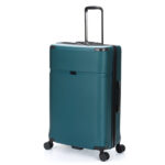 Чемодан TORBER Onego, зелёный, ABS-пластик, 79,5 х 51 х 29 см, 103 л