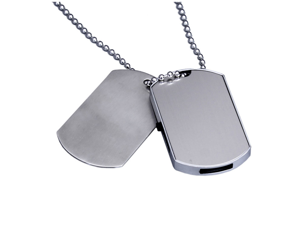 Флешка Армейский жетон (Armi.4.S, I= 4 Гб, Металлический корпус, металлические вставки. Без перс.) — изображение 2