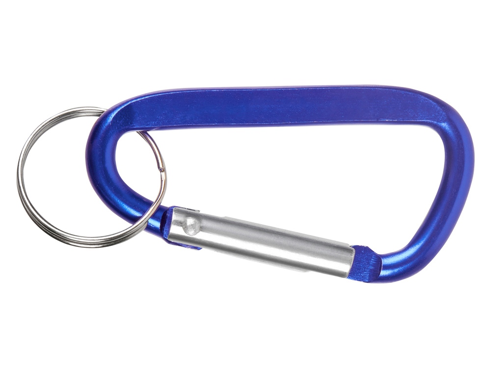 Брелок-карабин из переработанного алюминия Alumina, синий — изображение 2