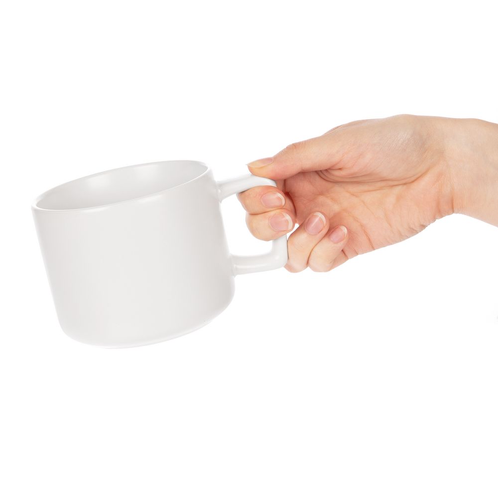 Чашка Jumbo, ver.2, матовая, белая — изображение 4