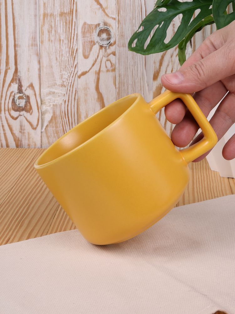 Чашка Jumbo, ver.2, матовая, желтая — изображение 6