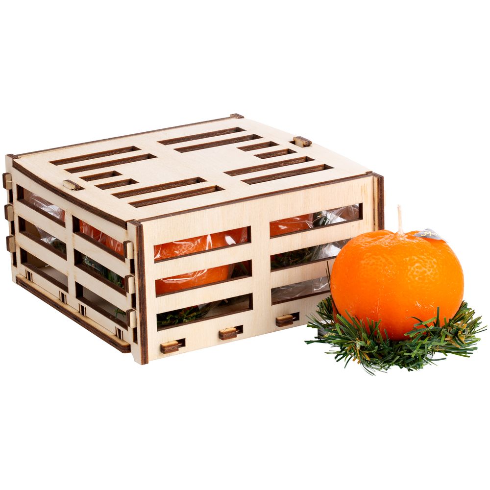 Свеча «Ящик мандаринов» — изображение 2