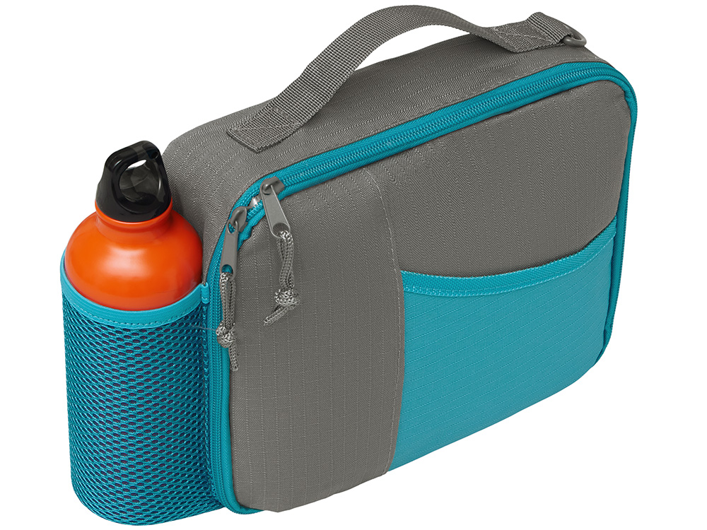 Изотермическая сумка-холодильник Breeze New для ланч-бокса, серый/голубой — изображение 4