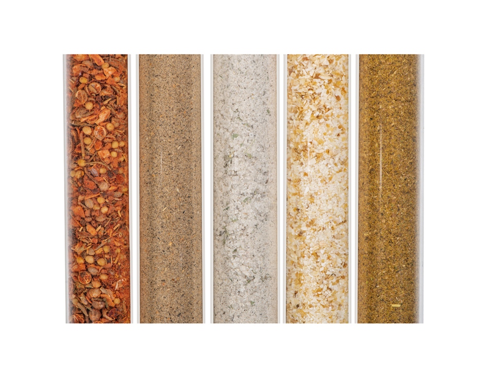 Набор Delish из пяти специй в подставке из бука — изображение 4