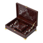 Набор Подарочный, бордовый/серебристый