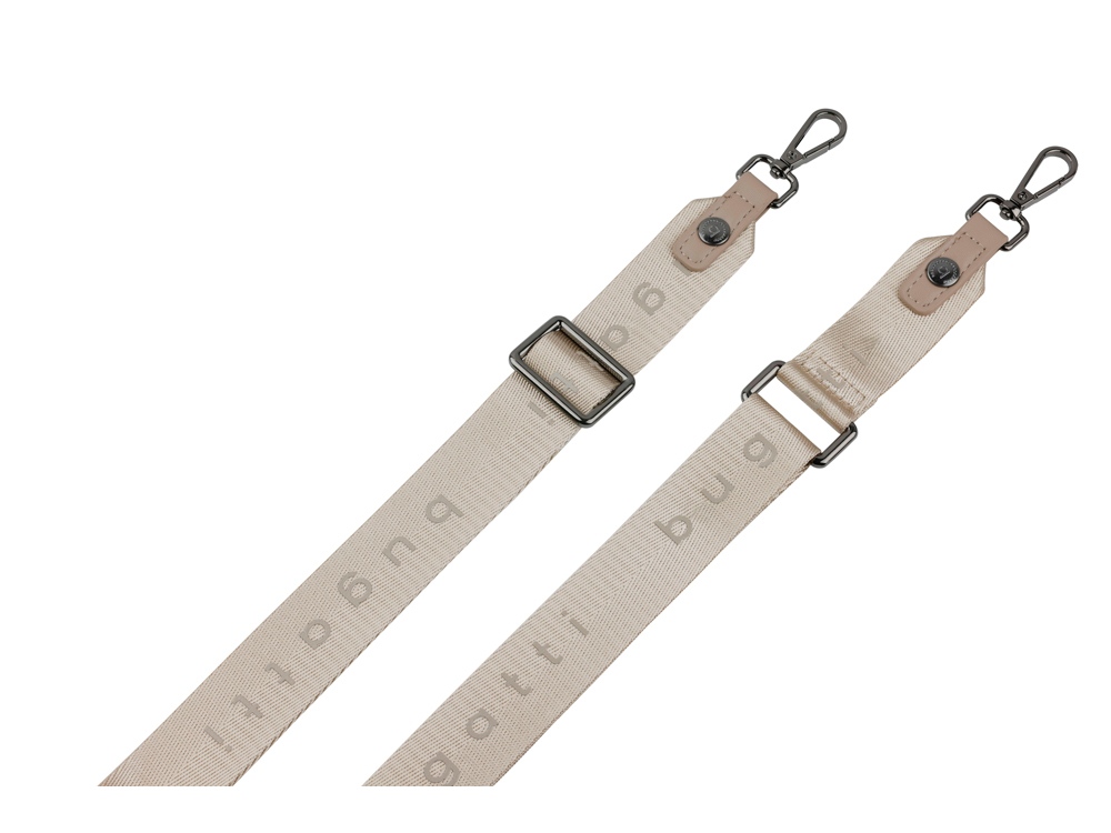 Сумка наплечная BUGATTI Almata, песочная, полиуретан, 11х4х19 см — изображение 7