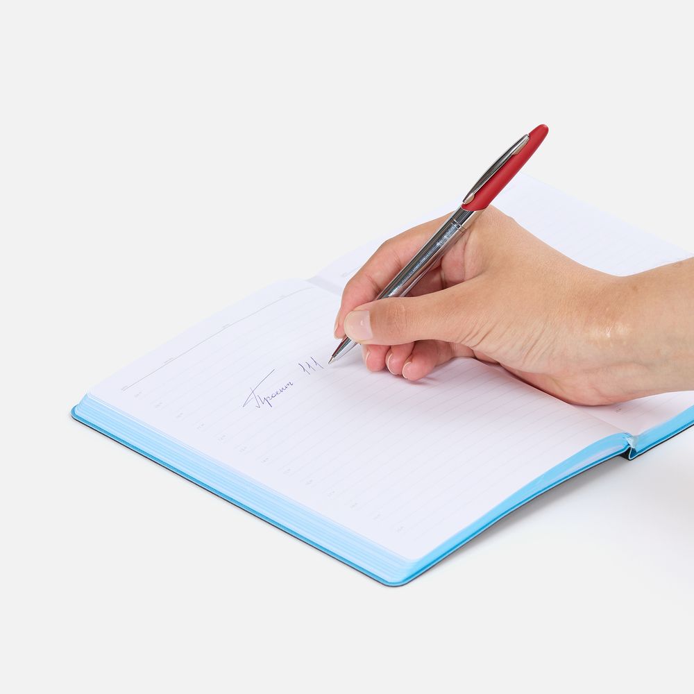 Ручка шариковая Dagger Soft Touch, красная — изображение 4