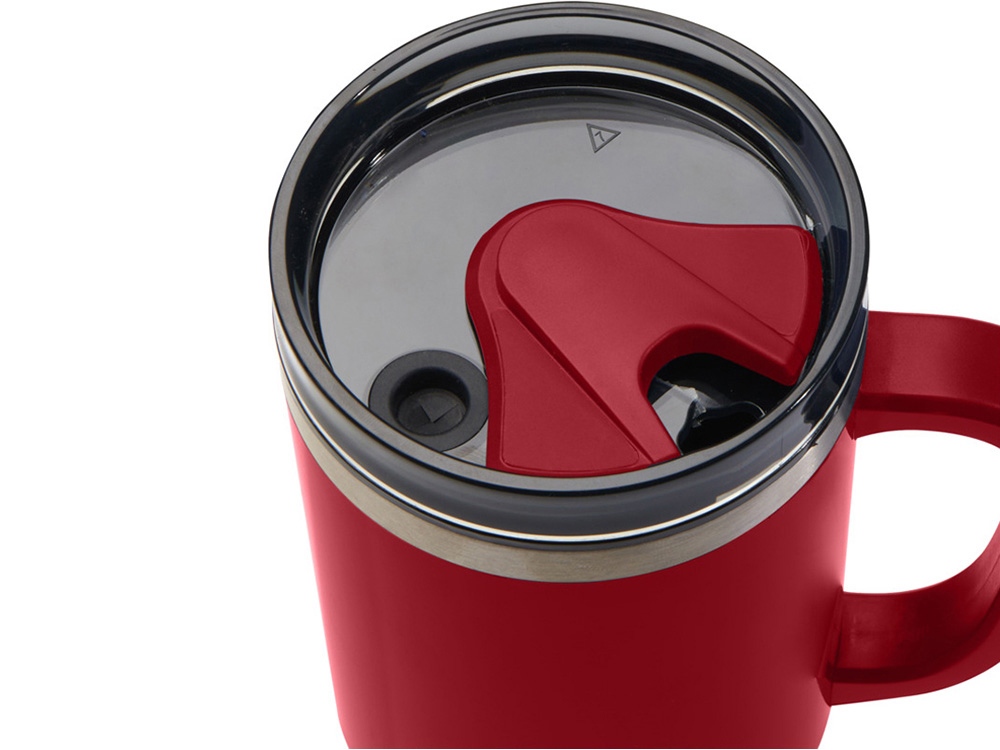 Melbourne кружка 1200 мл, сертифицированная согласно RCS, с соломинкой - Красный — изображение 5