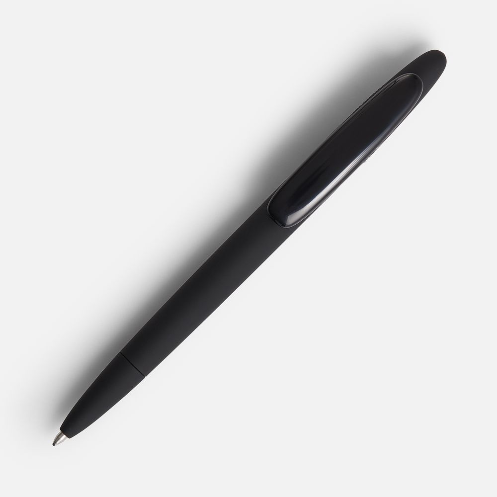 Ручка шариковая Prodir DS5 TRR-P Soft Touch, черная — изображение 2