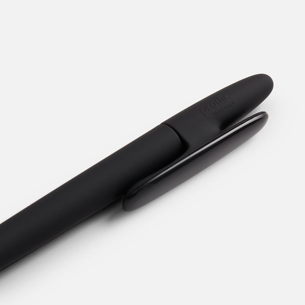 Ручка шариковая Prodir DS5 TRR-P Soft Touch, черная — изображение 5