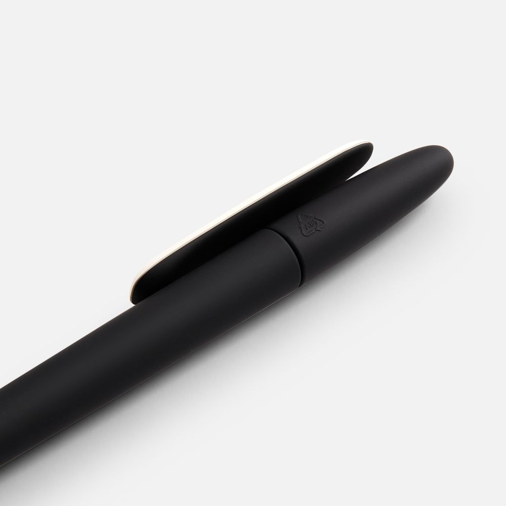 Ручка шариковая Prodir DS5 TRR-P Soft Touch, черная с белым — изображение 4