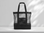 Сумка для шопинга и пляжа Coolmesh с изотермическим отделением внизу, черный