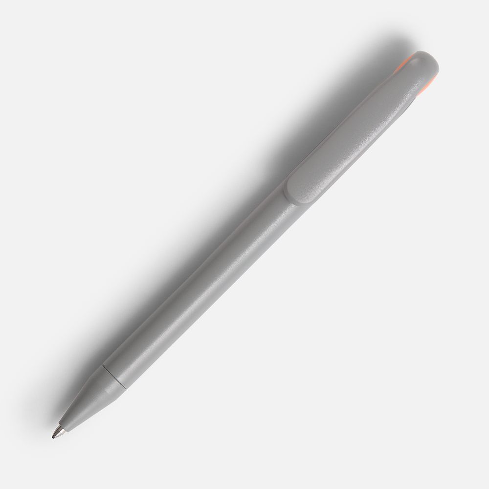 Ручка шариковая Prodir DS1 TMM Dot, серая с оранжевым — изображение 2
