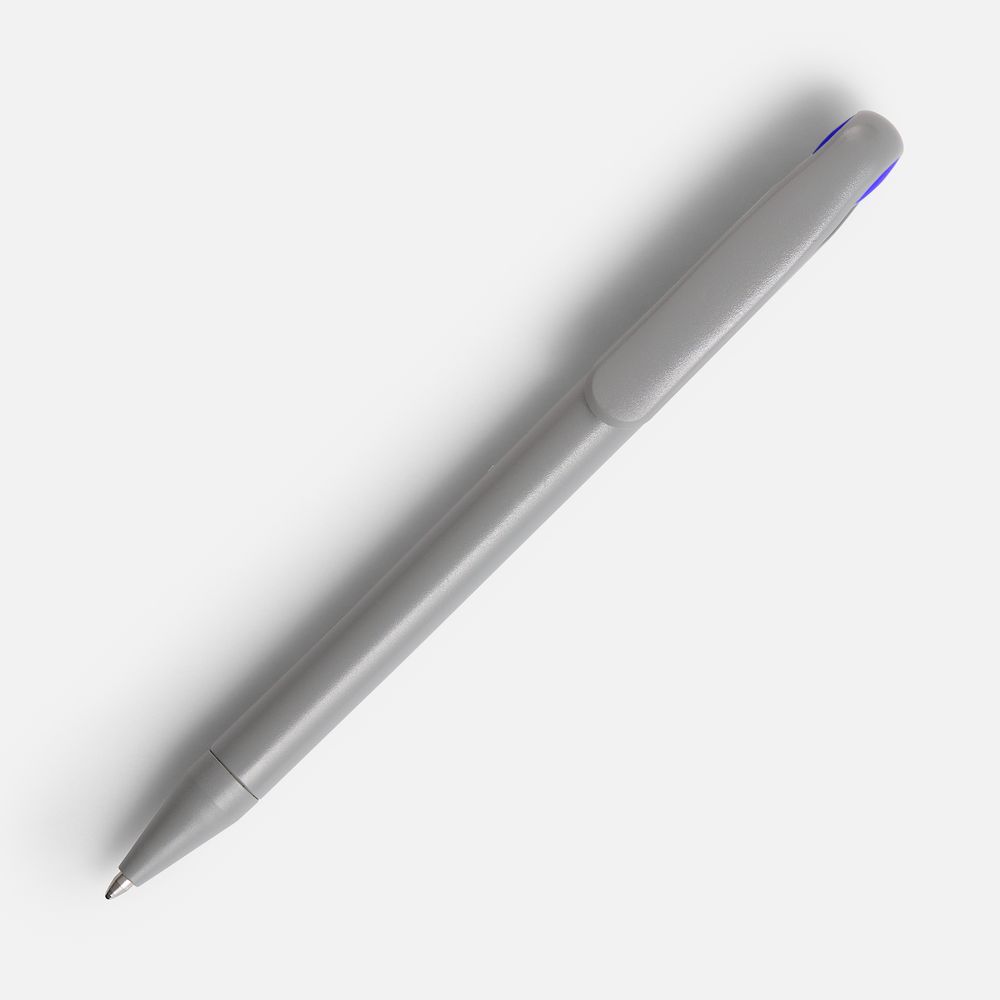 Ручка шариковая Prodir DS1 TMM Dot, серая с синим — изображение 2