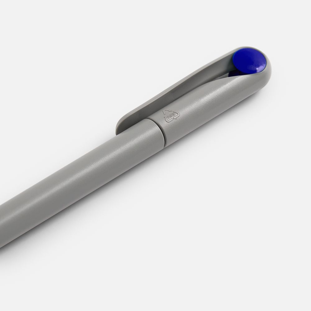 Ручка шариковая Prodir DS1 TMM Dot, серая с синим — изображение 4