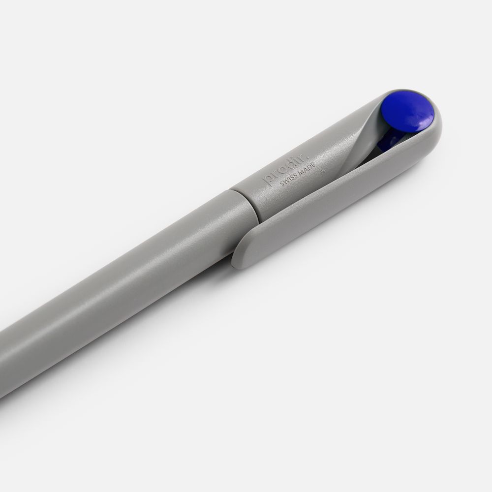 Ручка шариковая Prodir DS1 TMM Dot, серая с синим — изображение 5