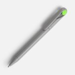 Ручка шариковая Prodir DS1 TMM Dot, серая с ярко-зеленым