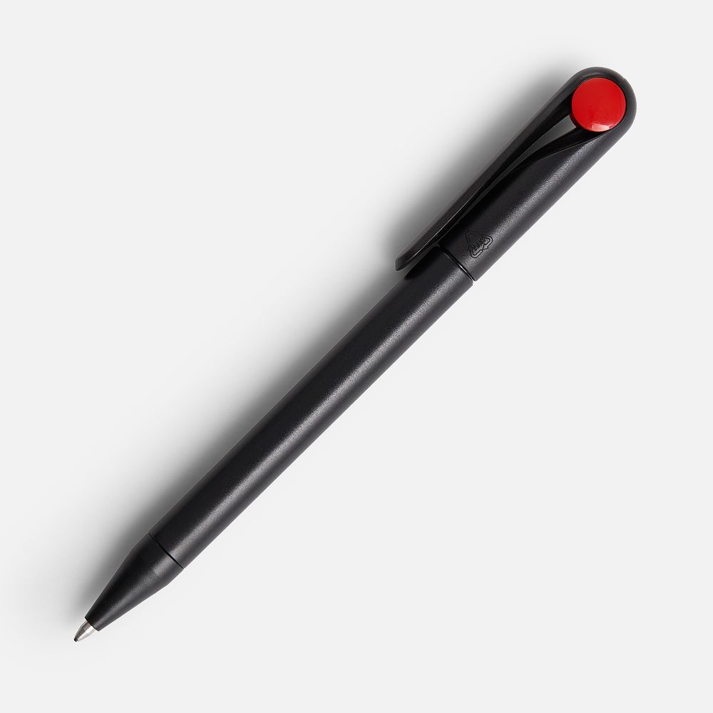 Ручка шариковая Prodir DS1 TMM Dot, черная с красным — изображение 3