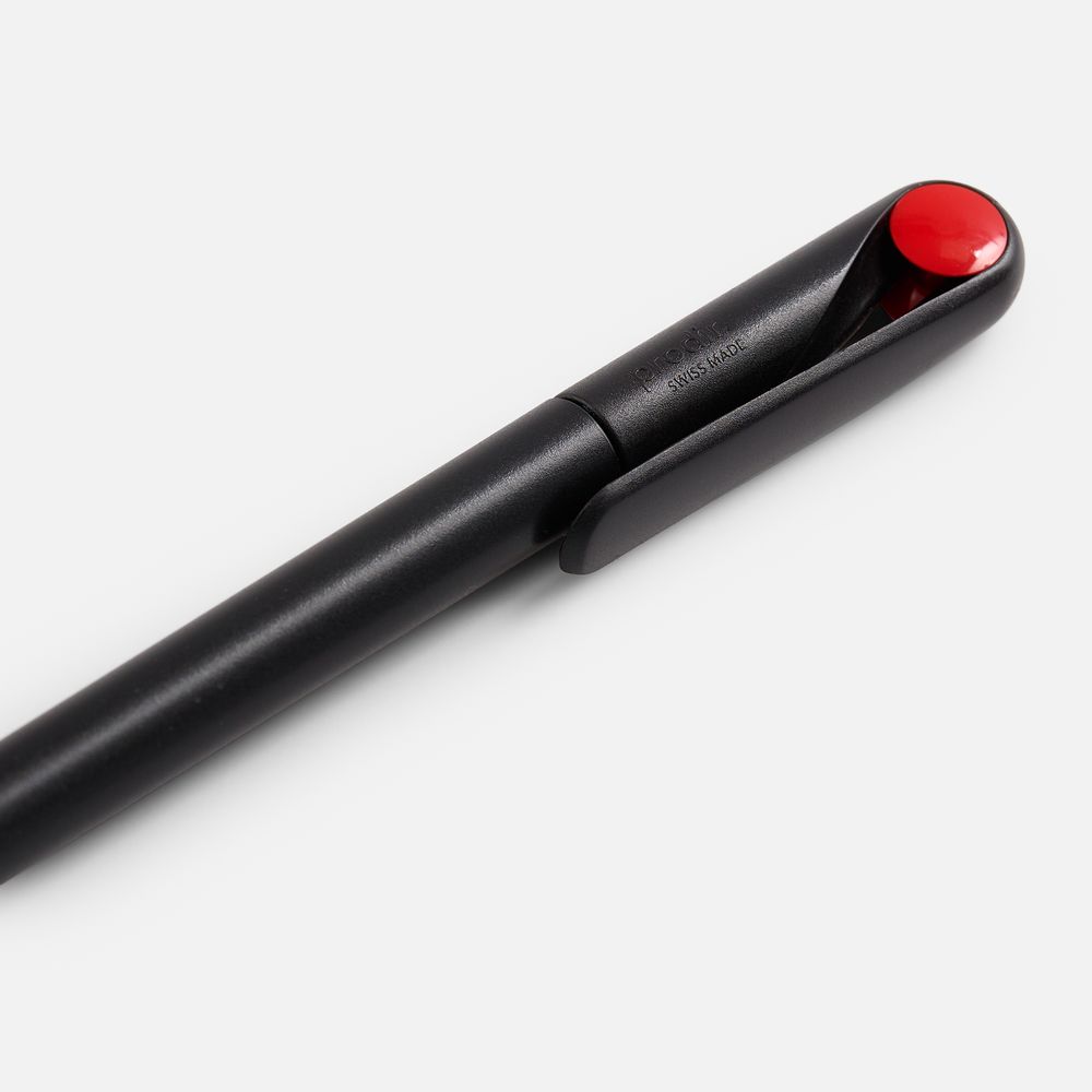 Ручка шариковая Prodir DS1 TMM Dot, черная с красным — изображение 5