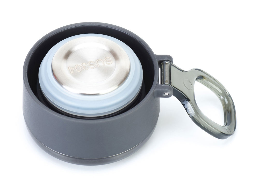 Термокружка Stinger, 0,42 л, сталь/пластик, чёрный глянцевый, 7,5 х 6,9 х 22,2 см — изображение 3