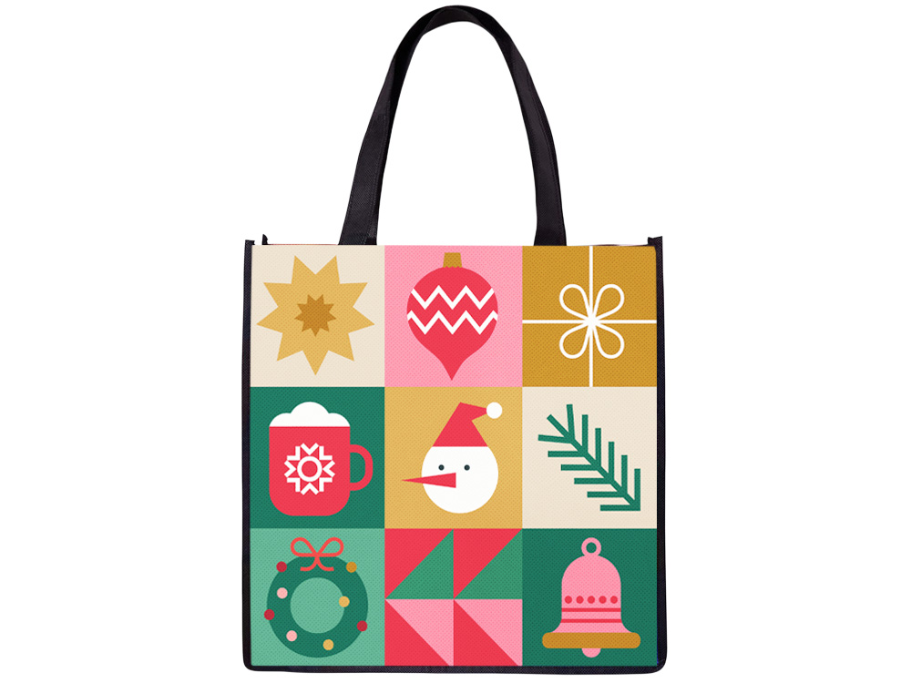 Сумка для шопинга с донной складкой и ручкой из нетканого PET материала — изображение 2