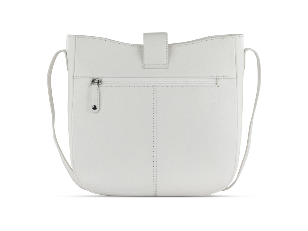 Сумка женская BUGATTI Elsa, белая, воловья кожа/полиэстер, 29х8х27 см — изображение 7