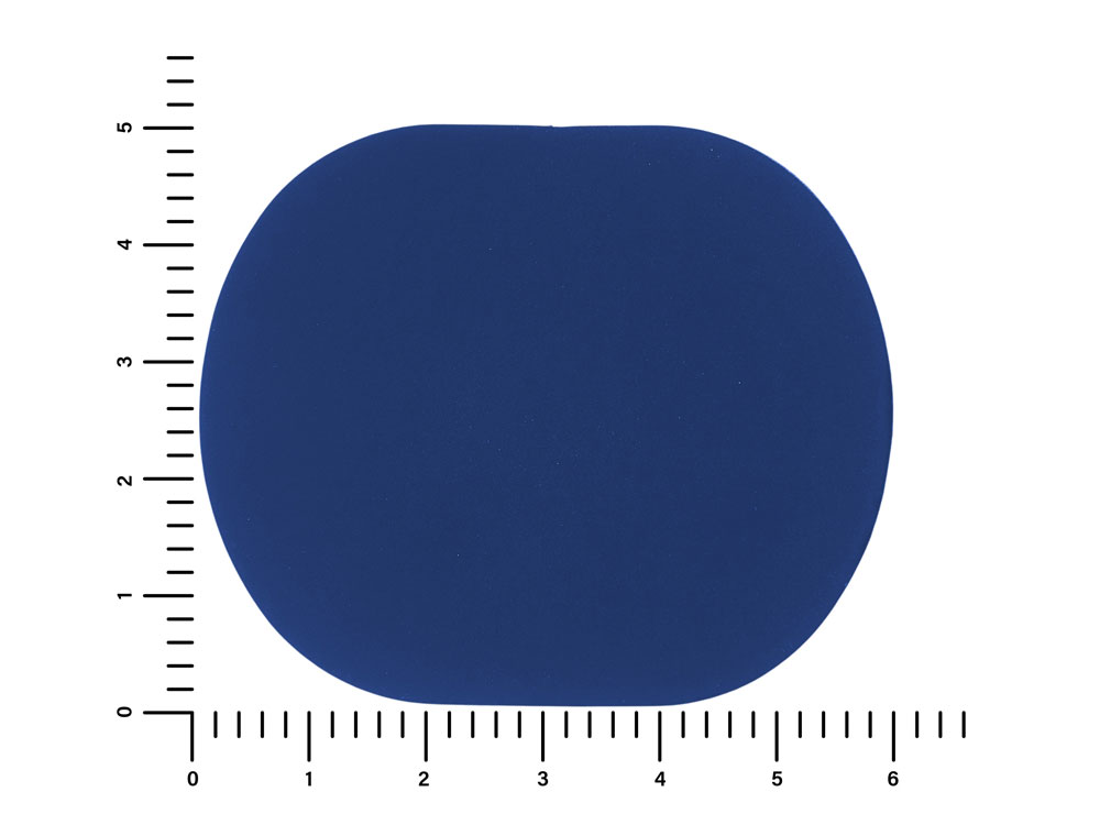 ПАТЧ ОВАЛ soft-touch (синий) 6,0 х 5,0 см — изображение 2