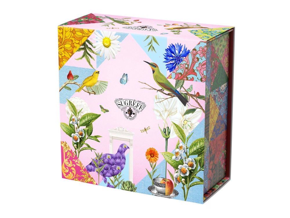 Подарочный набор c купажами чая и сладостями Весенние птицы — изображение 3