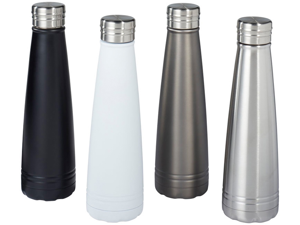 Вакуумная бутылка Duke с медным покрытием, серый — изображение 4