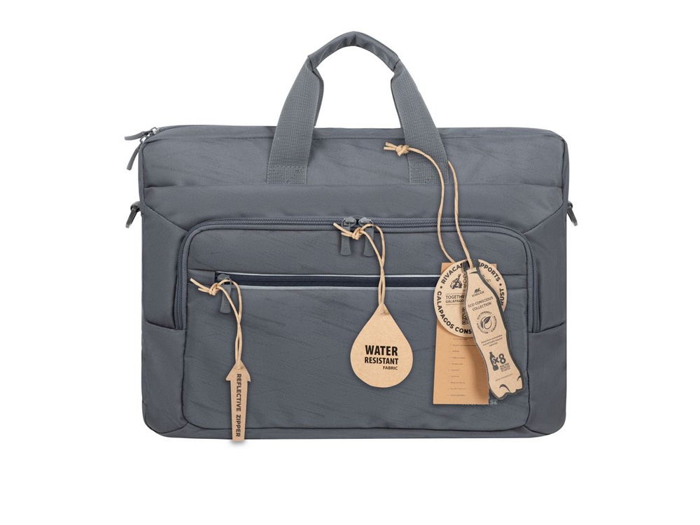 RIVACASE 7531 grey ECO сумка для ноутбука 15.6-16 / 6 — изображение 6