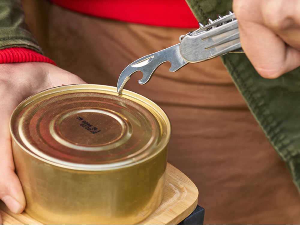 Нож перочинный Stinger, 109 мм, 8 функций, материал рукояти: нержавеющая сталь (серебристый) — изображение 10