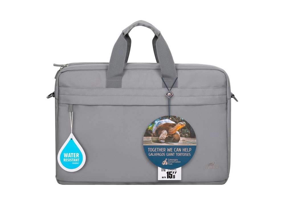 RIVACASE 8235 light grey сумка для ноутбука 15,6 / 6 — изображение 14
