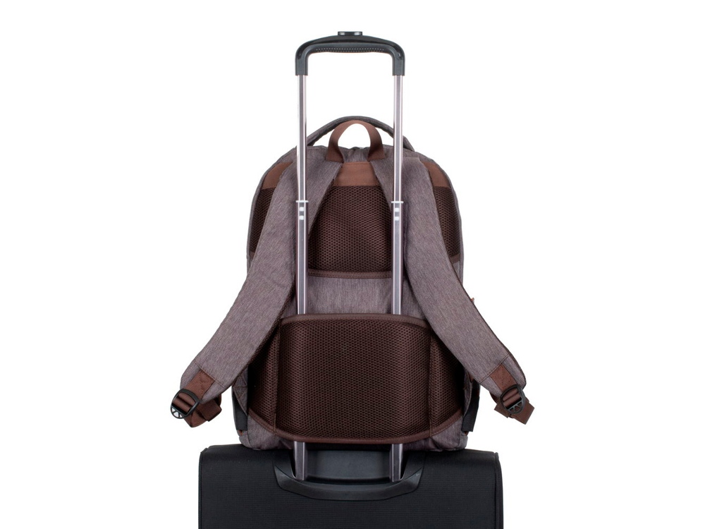 RIVACASE 7761 mocha рюкзак для ноутбука 15.6 / 6 — изображение 10