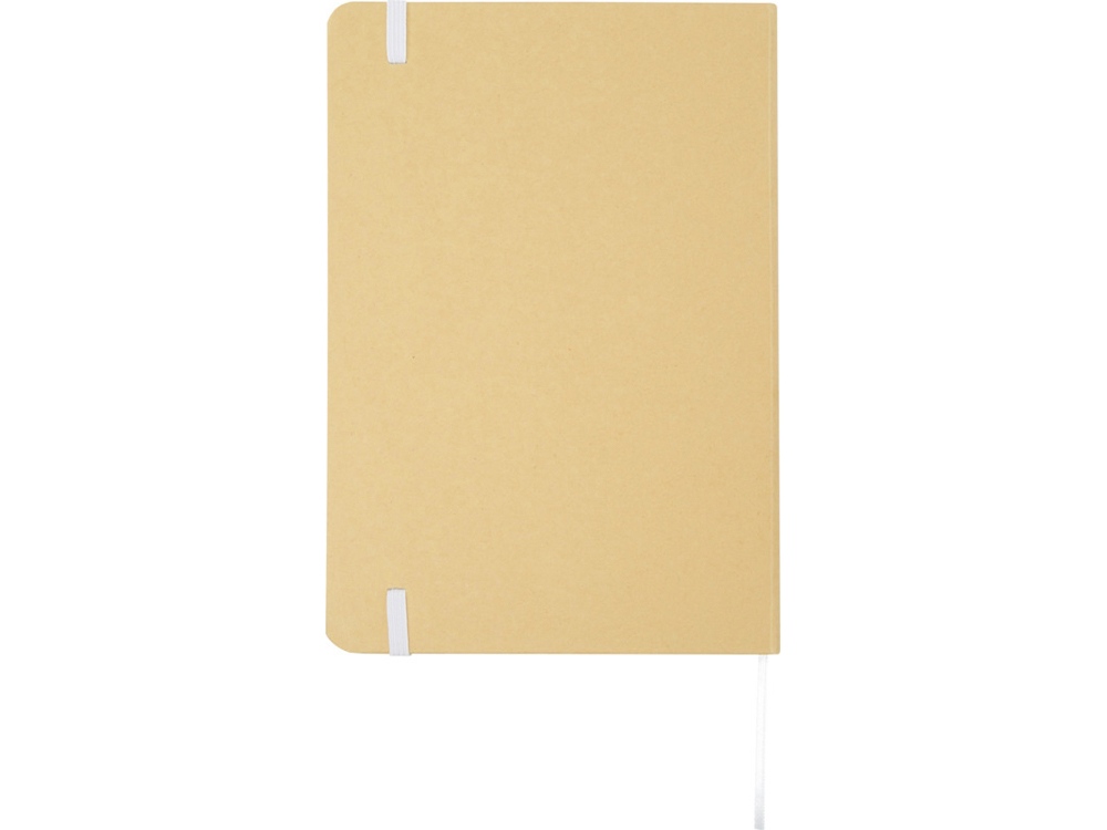 Nelida блокнот формата А5 в твердой обложке из переработанного картона - Белый — изображение 3