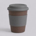 Стакан с силиконовой крышкой Cafe, серый