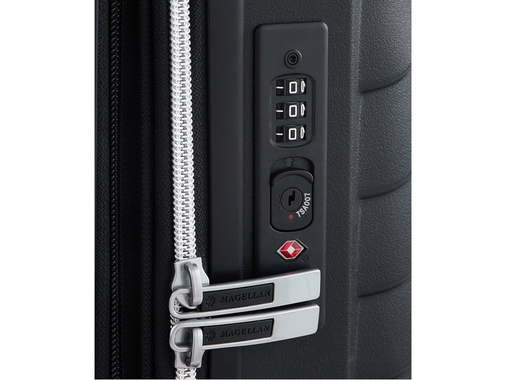 Чемодан 4-х колесный, Magellan, VICTORIA, 46л, черный — изображение 8