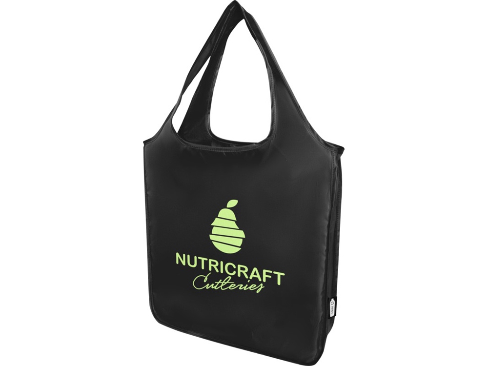 Ash, большая эко-сумка из переработанного PET-материала, сертифицированная согласно GRS, черный — изображение 8