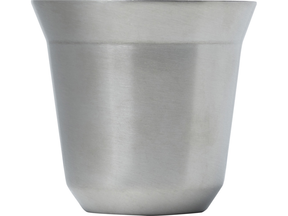 Duo набор чашек для эспрессо из нержавеющей стали, сертифицированный согласно RCS, 80 мл - Серебряный — изображение 2