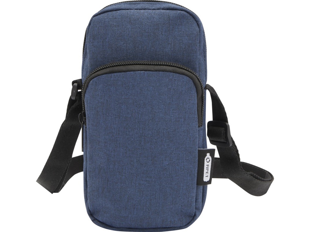 Сумка для телефона Ross из переработанного материала, синий navy — изображение 2