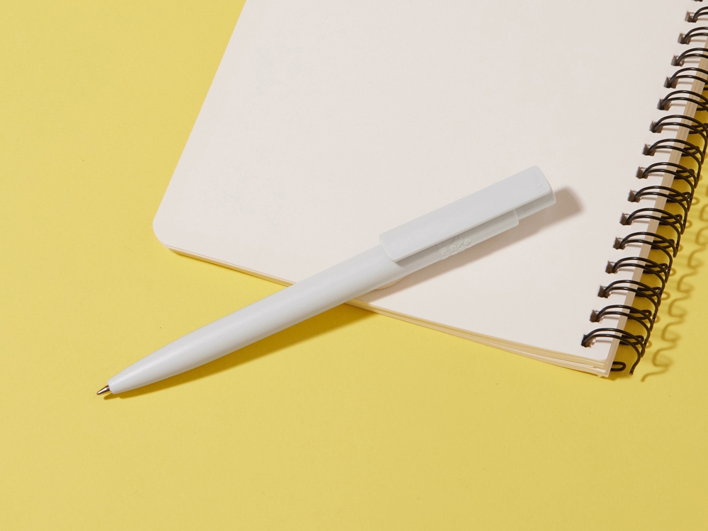 Ручка шариковая Recycled Pet Pen Pro Ocean из океанского пластика, белая — изображение 5