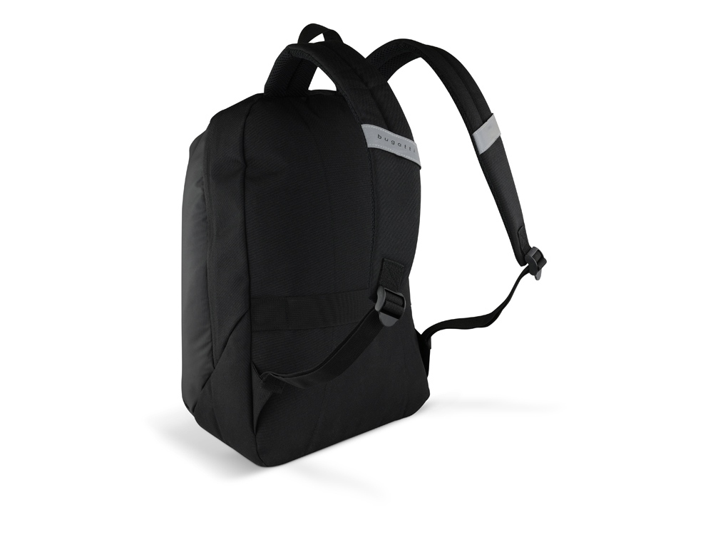 Рюкзак BUGATTI Blanc Delight, чёрный, нейлон RPET600D/тарпаулин/полиэстер, 32х15х45 см, 20 л — изображение 7