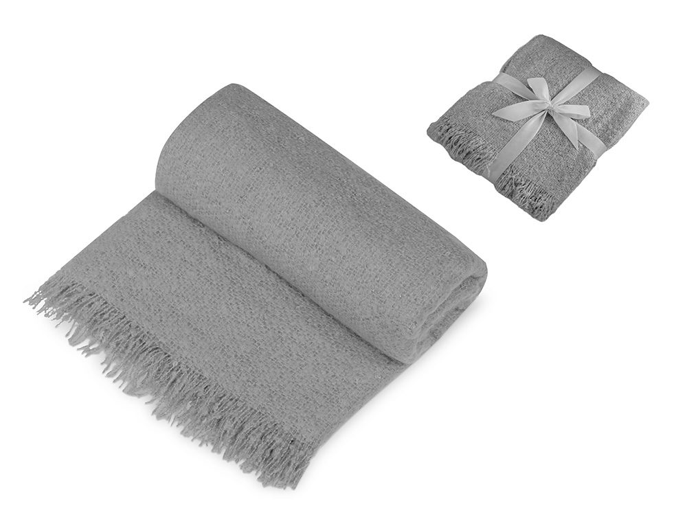 Подарочный набор с пледом, увлажнителем и попкорном, серый — изображение 9