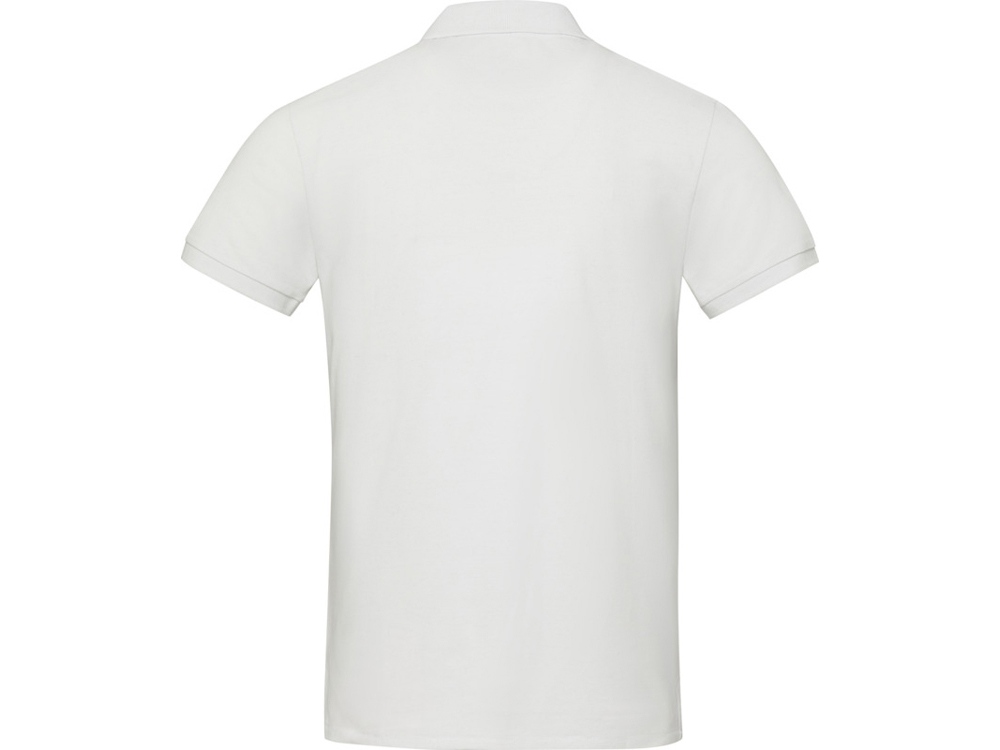 Emerald поло унисекс с коротким рукавом из переработанных материалов Aware™. - Белый — изображение 3