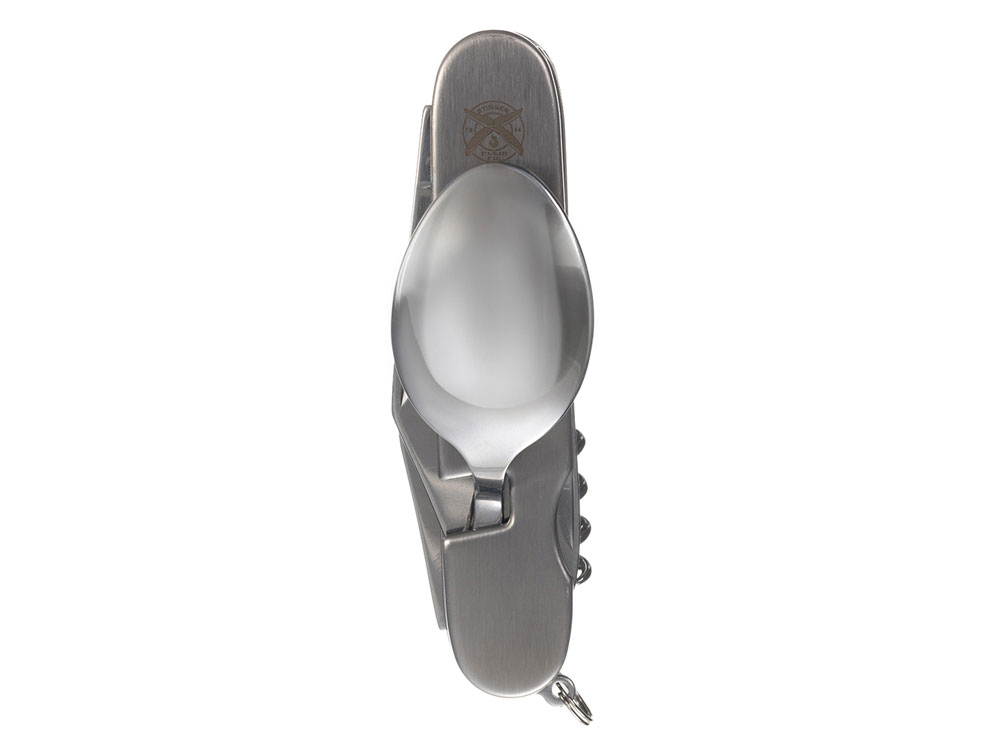 Нож перочинный Stinger, 109 мм, 8 функций, материал рукояти: нержавеющая сталь (серебристый) — изображение 3