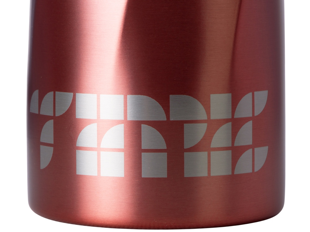 Бутылка для воды Athletica, 1000 мл, нержавеющая сталь, красный (гравировка) — изображение 2